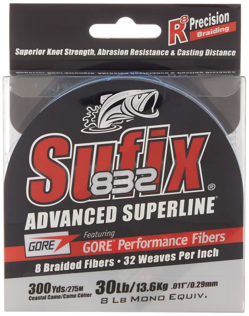 Sufix 832 Braid 15 lb Coastal Camo - 300 Yds - Image 3
